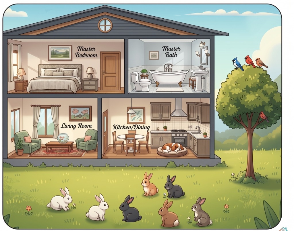 Look, Read & Tick/Cross (House & Garden)